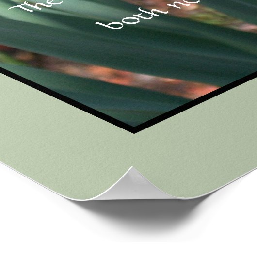 Geel deffodil ~ Psalm 121:7,8 Poster (Hoek)