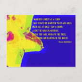 Geel deffodil; William Wordsworth Poem Briefkaart (Voorkant)