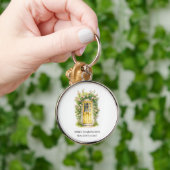 Geel Deur Watercolor Logo Vastgoedmakelaar Sleutelhanger (Hand)