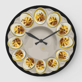 Geel Deviled Eggs  Dish Keuken Decor Grote Klok