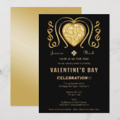 Geel diamanthart voor Valentijn Kaart (Voorkant / Achterkant)