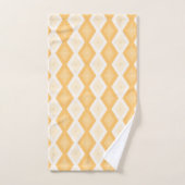 Geel diamantpatroon bad handdoek (Handdoek)