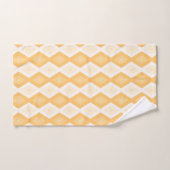 Geel diamantpatroon bad handdoek (Handdoek)