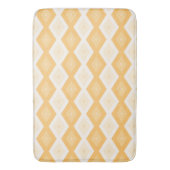 Geel diamantpatroon badmat (Voorkant Verticaal)