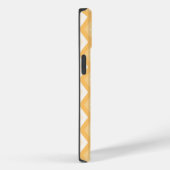 Geel diamantpatroon Case-Mate iPhone case (Achterkant / Rechts)