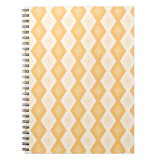 Geel diamantpatroon notitieboek (Voorkant)