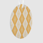 Geel diamantpatroon ornament (voorkant)