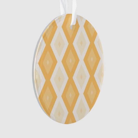 Geel diamantpatroon ornament (voorkant)