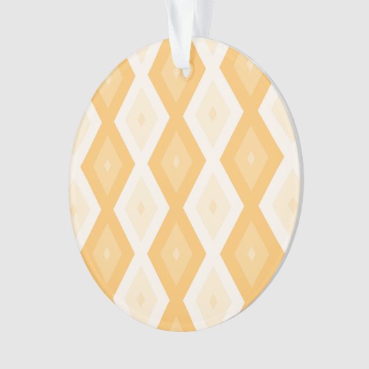 Geel diamantpatroon ornament (voorkant)