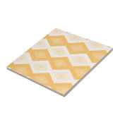 Geel diamantpatroon tegeltje (Zijkant)