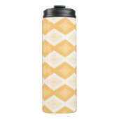 Geel diamantpatroon thermosbeker (Voorkant)