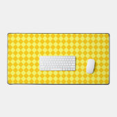 Geel Diamond-patroon met combinatie STaylor Bureaumat (Keyboard & Muis)