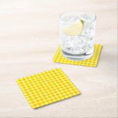 Geel Diamond-patroon met combinatie STaylor Kartonnen Onderzetters (Insitu)