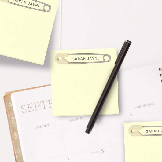 Geel diaperder Baby shower Genderneutraal Post-it® Notes