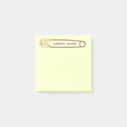 Geel diaperder Baby shower Genderneutraal Post-it® Notes (Voorkant)