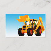 Geel digitaal/Excavator aangepaste constructie Visitekaartje (Achterkant)