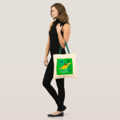 Geel Dinosaur Stars Name Bag/Tas Tote Bag (Voorkant (model))