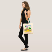 Geel dinosaurus & Star Vulcano Bag/Tas Tote Bag (Voorkant (model))