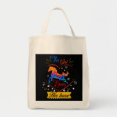 Geel Dit meisje houdt van haar paard Tote Bag (Voorkant)