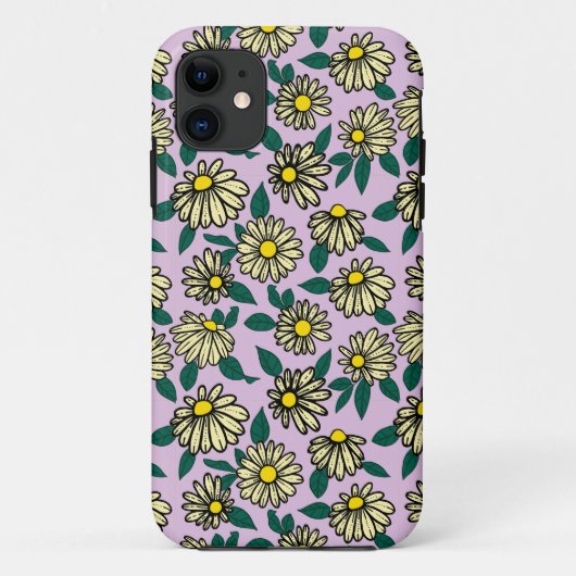 Geel Ditsy Bloemen Naadloos Patroon Case-Mate iPhone Case (Achterkant)