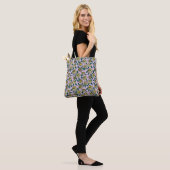 Geel Ditsy Bloemen Patroon Tote Bag (Op model)