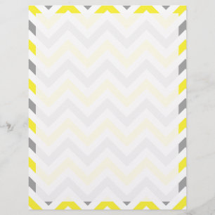 Geel, Dk Grey Wht Large Chevron ZigZag Pattern