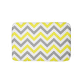 Geel, Dk Grey Wht Large Chevron ZigZag Pattern Badmat (Voorkant)