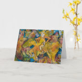 Geel Doen zwellen Krasgeluid en het Boze Paard Kaart (Gele Bloem)