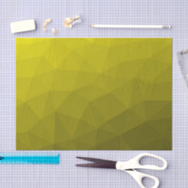 Geel donkere ombre-gradiënt geometrisch mesh-patro tissuepapier