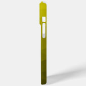 Geel donkere ombre-gradiënt geometrisch meshpatroo Case-Mate iPhone case (Achterkant / Links)