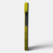 Geel donkerombre geometrisch maaspatroon Monogram Case-Mate iPhone Case (Achterkant / Links)