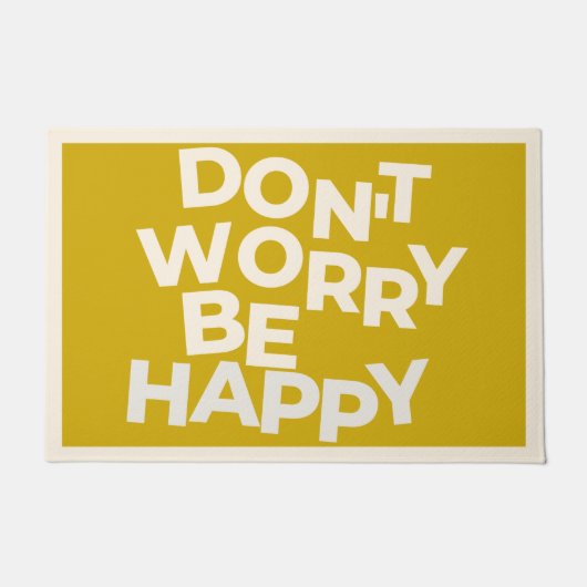 GEEL DONT ZORG IS GEZIEN DEURMAT (Voorkant)