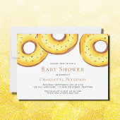 Geel Donuts Genderneutraal Baby shower Kaart
