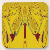 Geel Drankjes Onderzetter (Voorkant)