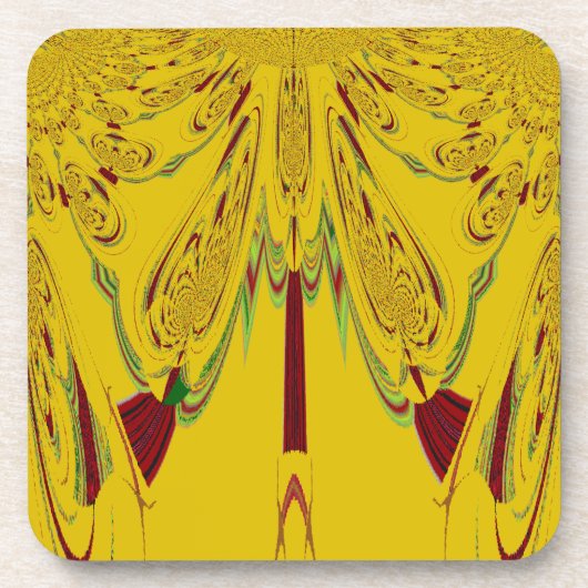 Geel Drankjes Onderzetter (Voorkant)