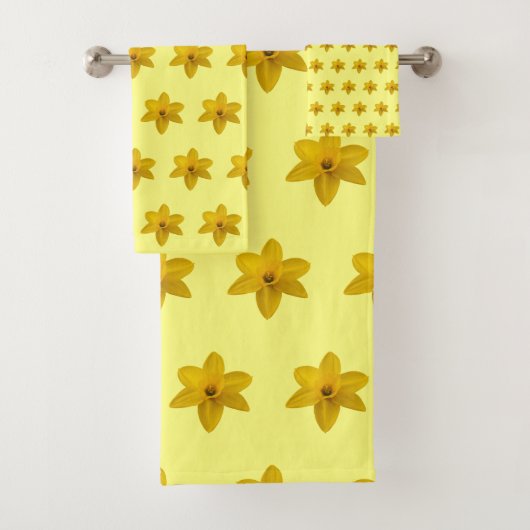 Geel drol ventilator naadloos patroon op bad handdoek (Insitu)