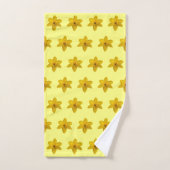 Geel drol ventilator naadloos patroon op bad handdoek (Handdoek)