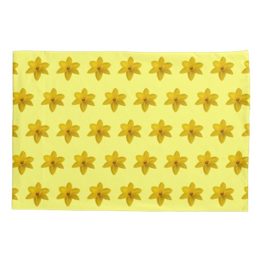 Geel drol ventilator naadloos patroon op kussensloop (Achterkant)