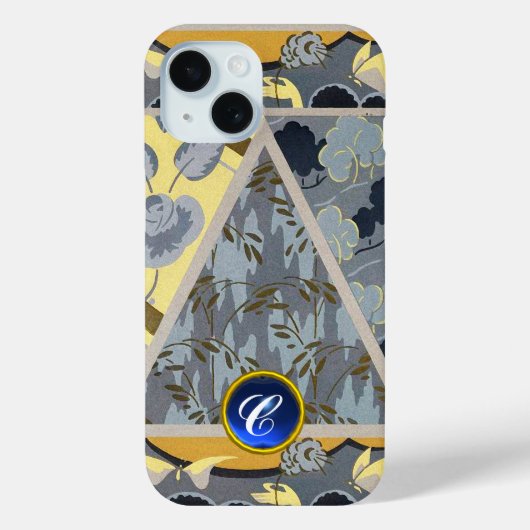 GEEL DRUKSTROMEN VOOR BLAUW, BUTTERFLIES, PLANTAAR Case-Mate iPhone CASE (Achterkant)