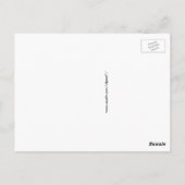 Geel duck Cute Animal Face Design Briefkaart (Achterkant)