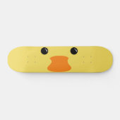 Geel duck Cute Animal Face Design Persoonlijk Skateboard (Horizontaal)