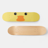 Geel duck Cute Animal Face Design Persoonlijk Skateboard (Horizontaal)