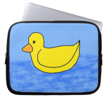 Geel Ducky Blue Electronics Bag
