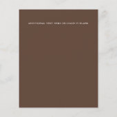 Geel Dusky Blue Brown Florals Vintage Wedding (Achterkant)