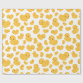 Geel eend patroon inpakpapier (Vlak)