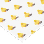 Geel eend tafelkleed - aangepaste kleuren - tekst (Gekanteld)