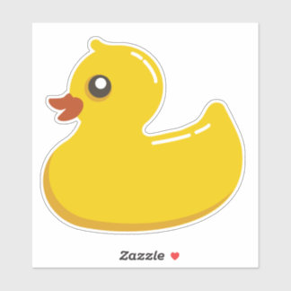 Geel Eenden, vinylsticker, op maat gesneden Sticker