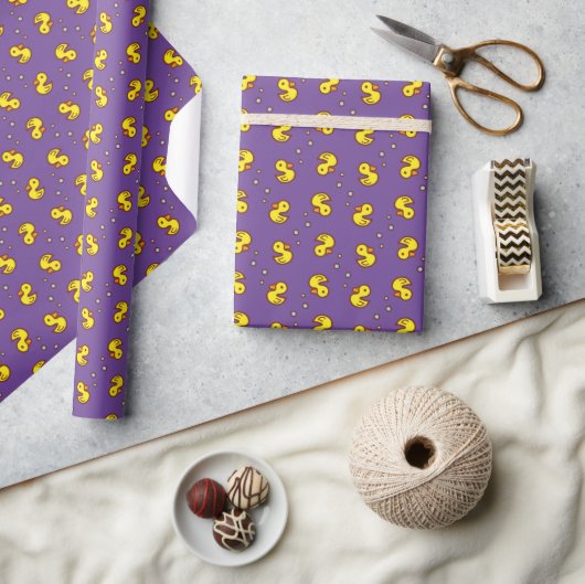 Geel eendenpakpapier cadeaupapier (Crafts)