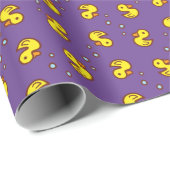 Geel eendenpakpapier cadeaupapier (Rol Hoek)