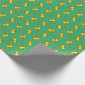 Geel eendenpakpapier cadeaupapier (Hoek)